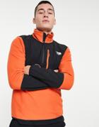 The North Face Glacier Pro 1/4 Zip Fleece In Orange-green
