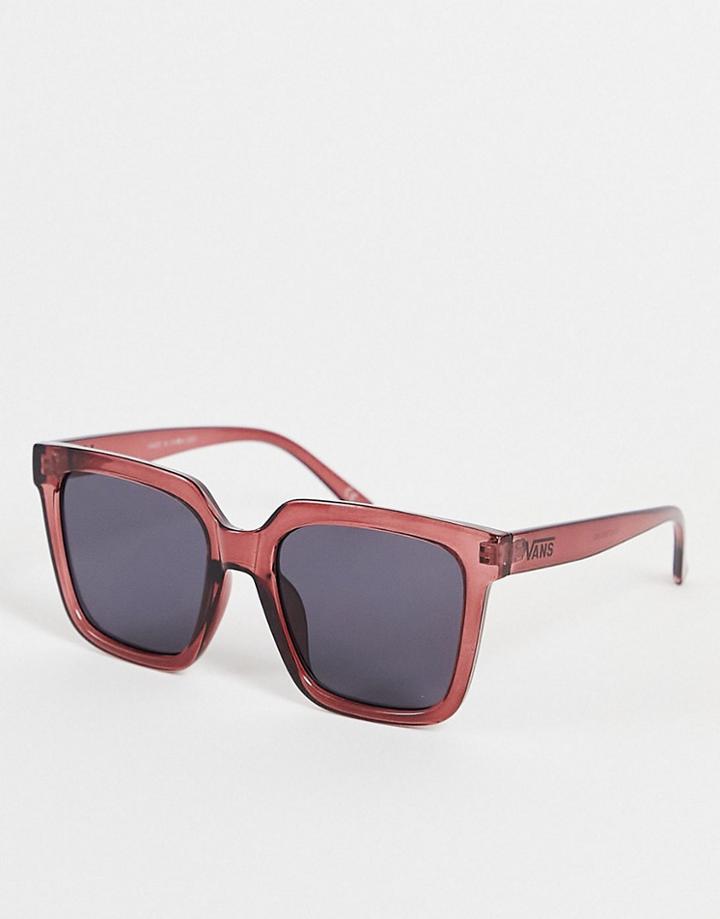 Vans Square Frame Sunglasses In Pink