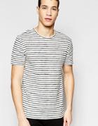 Selected Homme Knitted Stripe T-shirt