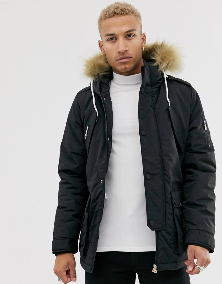 Ellesse Blizzard Parka In Black
