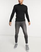 New Look Skinny Jeans In Washed Gray-grey