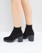Miss Selfridge Platfrom Ankle Boot - Black