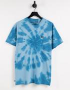 Vans Off The Wall Spiral Wash T-shirt In Blue-blues