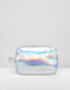 Spiral Toiletry Bag In Silver Rave - Silver