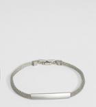 Designb London Chain Id Bracelet In Silver
