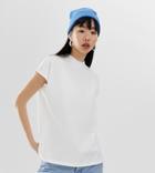 Weekday Prime Cotton T-shirt In White - White