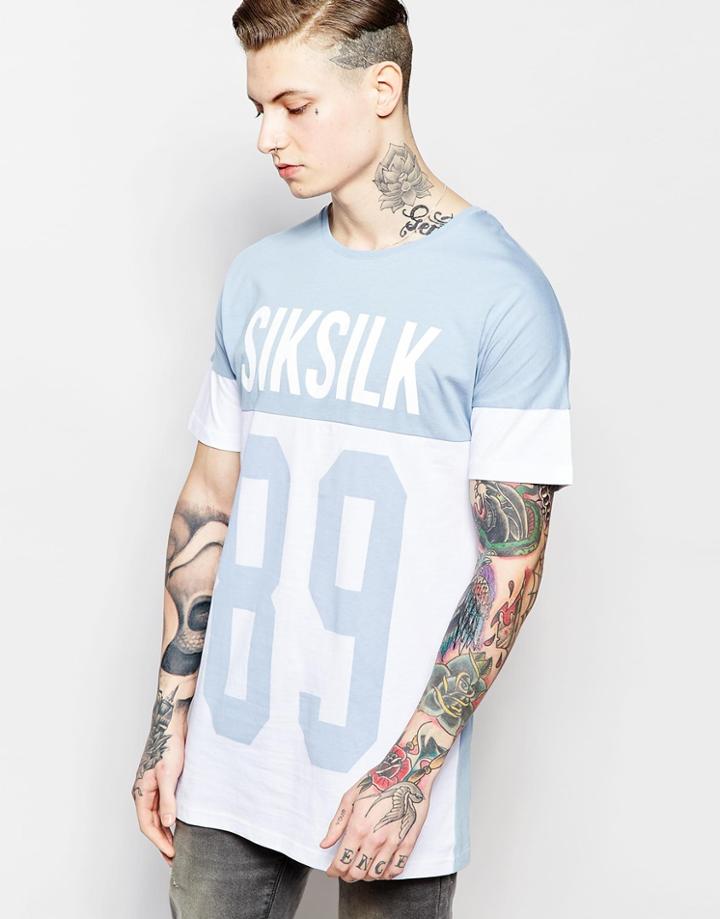 Siksilk Drop Shoulder T-shirt - White