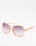 Lipsy Square Lens Sunglasses-pink