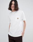 Carhartt Wip Short Sleeve Pocket T-shirt In White - White