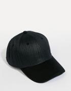 Esprit Baseball Cap In Straw - Black