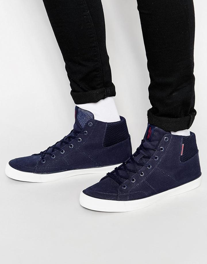 Jack & Jones Deeside Hi-top Sneakers - Navy