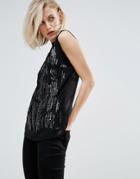 Pepe Jeans Jenny Embellished Tank Top - Black
