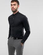 Only & Sons Skinny Smart Shirt With Stretch - Black
