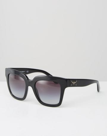 Dolce & Gabanna Oversized Square Sunglasses - Black