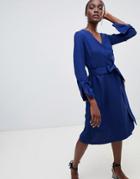 Finery Gervase Wrap Dress - Navy