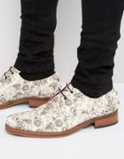 Jeffery West Corleono Tapestry Derby Shoes - Beige