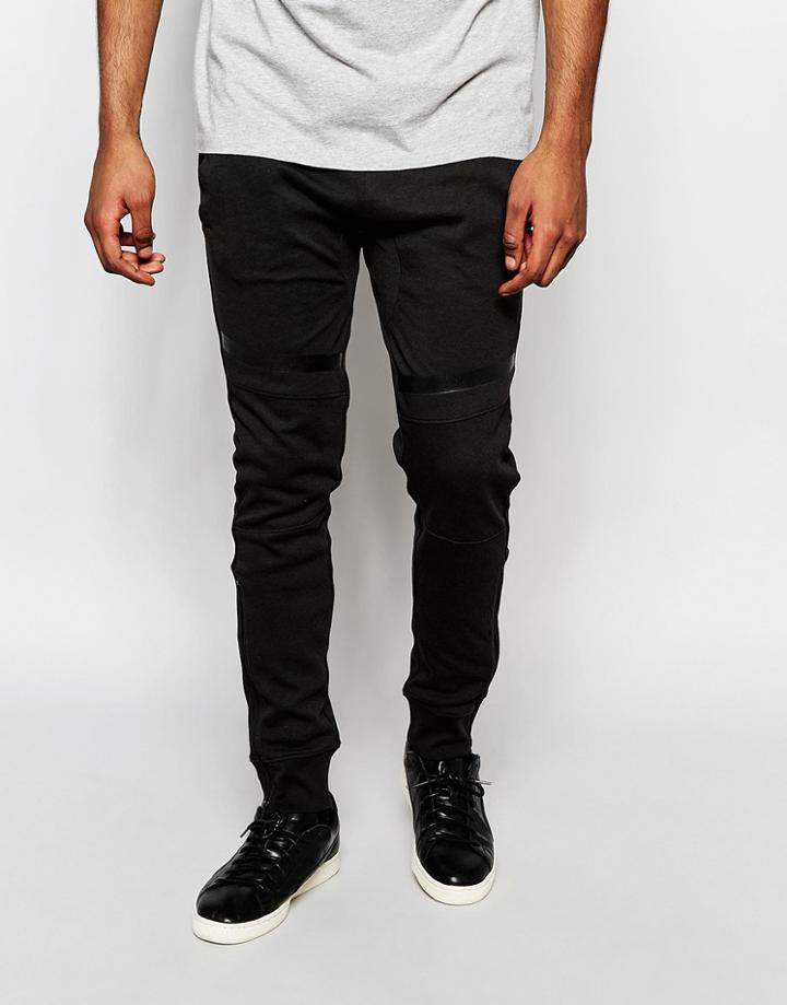 Eclipse Jogger Knee Detail - Black