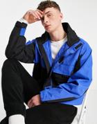 Asos Unrvlld Spply Jacket With Multi Pocket In Blue-blues