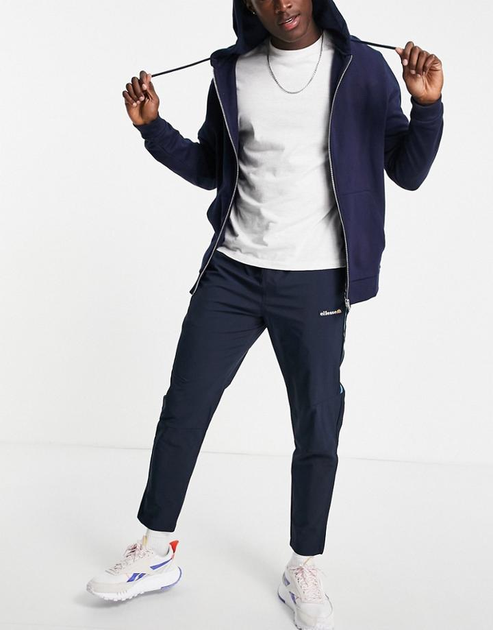 Ellesse Logo Jersey Sweatpants In Navy