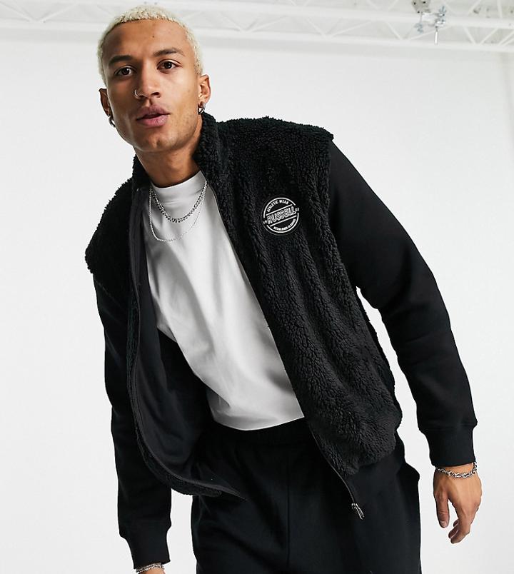 Russell Athletic Collegiate Track Jacket In Black