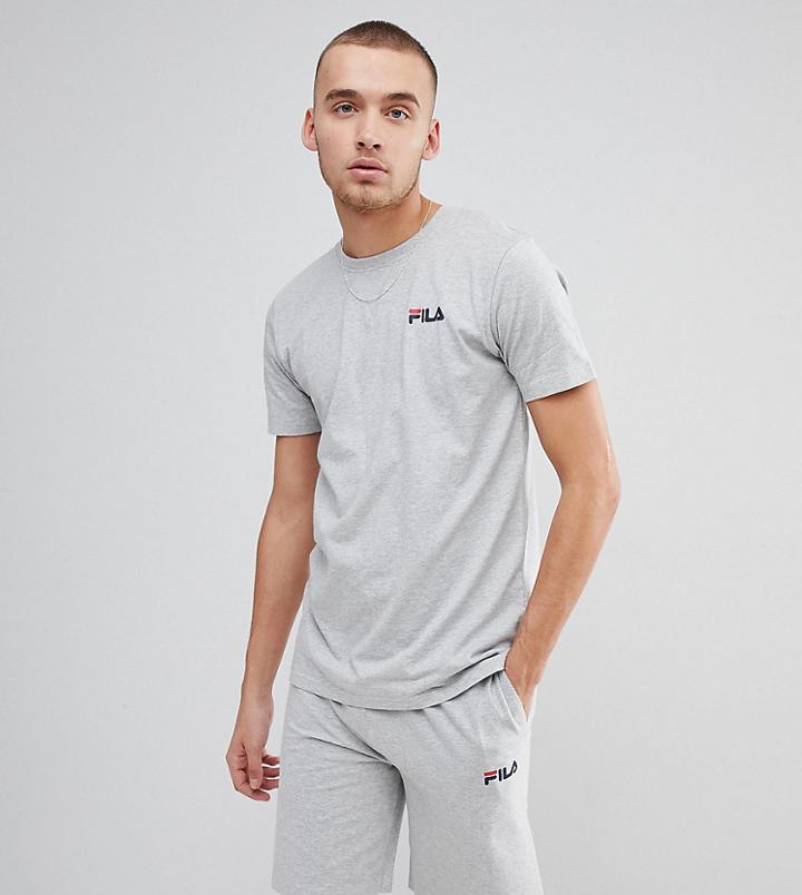 Fila Vintage Lounge T-shirt With Logo In Gray - Gray