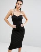 Kendall + Kylie Bralette Bodycon Dress - Black