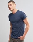 Farah T-shirt With F Logo - Navy