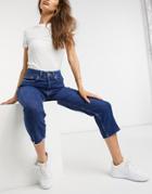 Oasis Edie Straight Leg Jean In Blue-blues