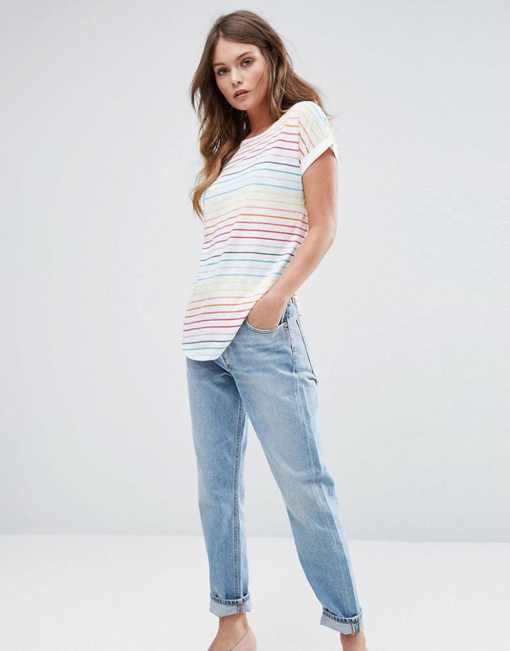 Oasis Rainbow Stripe Tee - Multi