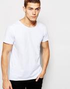 Junk De Luxe Raw Edge Organic T-shirt - White