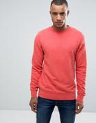 Esprit Basic Crew Neck Sweatshirt - Red