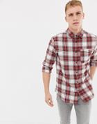 Jack & Jones Originals Shirt In Regular Fit Check Cotton - Red