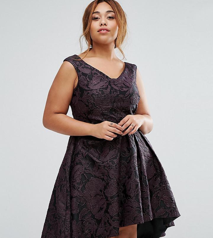Coast Plus Monisha Textured Dress With Hi Lo Hem - Multi
