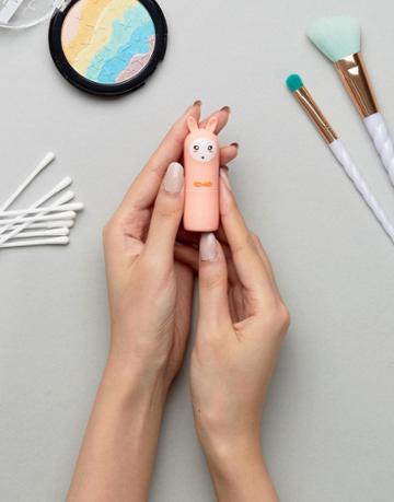 In Unicorns We Trust Bunny Lip Balm - Vanilla/coco - Clear