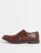 Truffle Collection Formal Monk Shoes In Brown