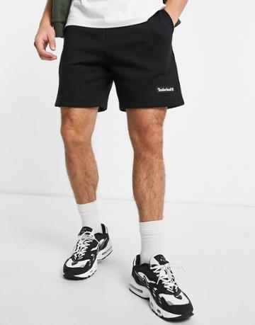Timberland Woven Badge Sweat Shorts In Black