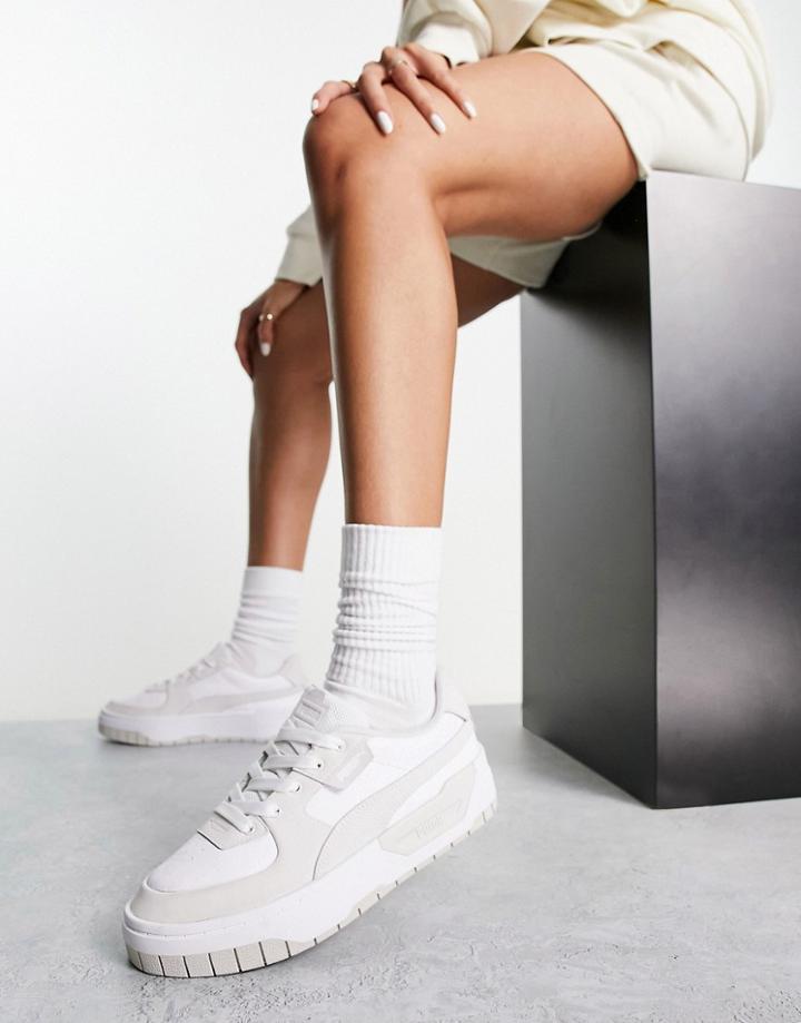 Puma Cali Dream Sneakers In White And Gray