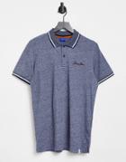 Jack & Jones Originals Logo Polo In Navy Heather-blues