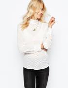Pepe Jeans Zig Zag Print Shirt - White