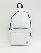 Fred Perry Twin Tipped Backpack In White - White
