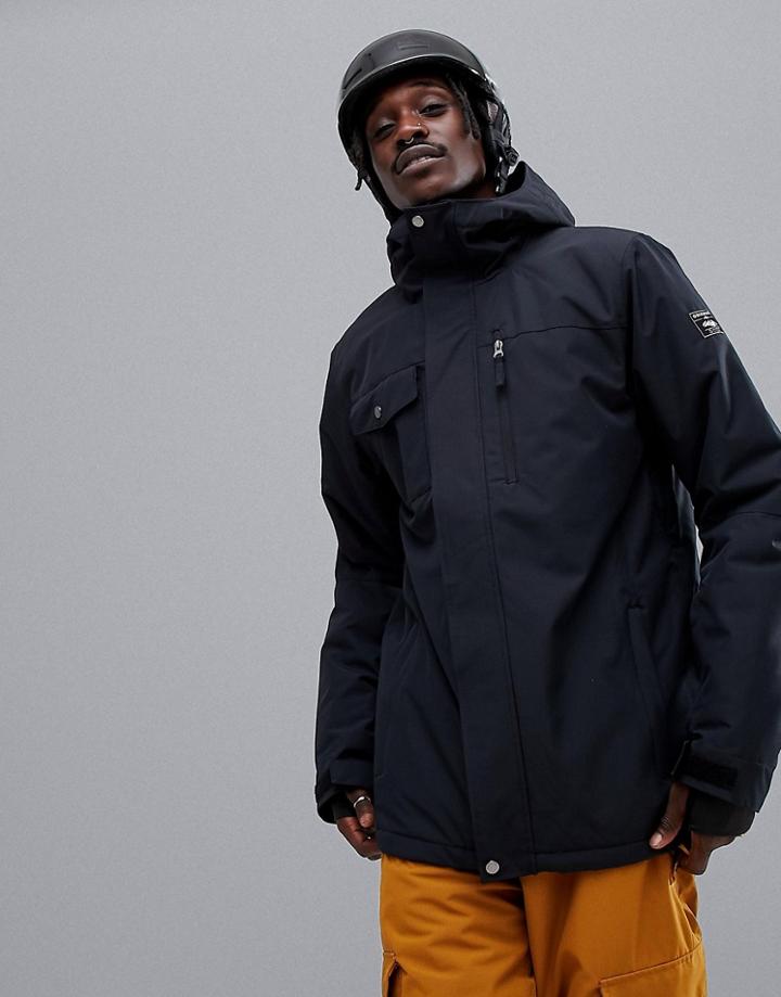 Quiksilver Mission Solid Jacket In Black - Black