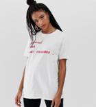 Reclaimed Vintage Inspired T-shirt With Logo Tech Error Print-white