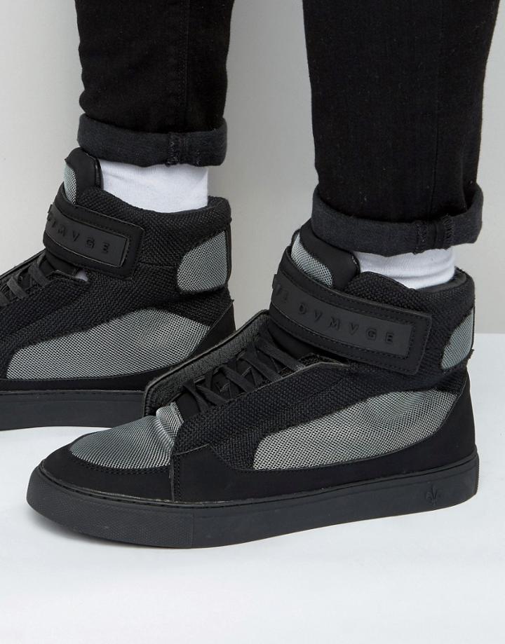 Criminal Damage Bronx 2 High Top Sneakers - Black