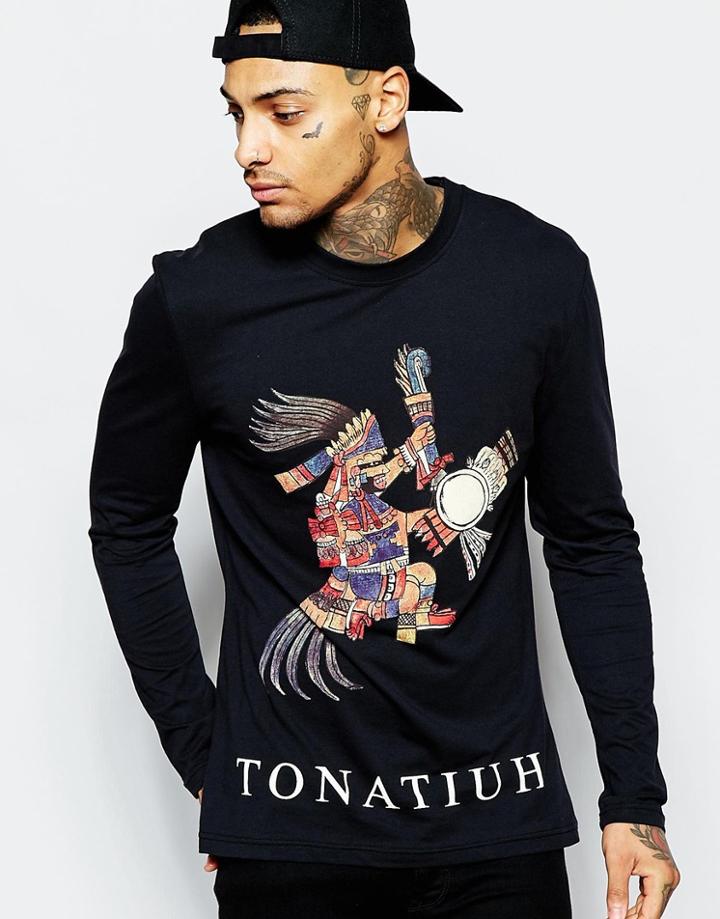 Heist Tonatiuhu T-shirt Long Sleeve - Black