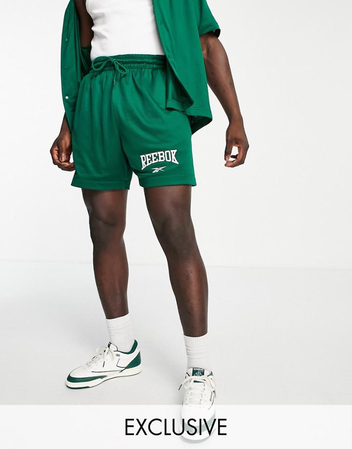 Reebok Basketball Shorts In Green - Exclusive To Asos