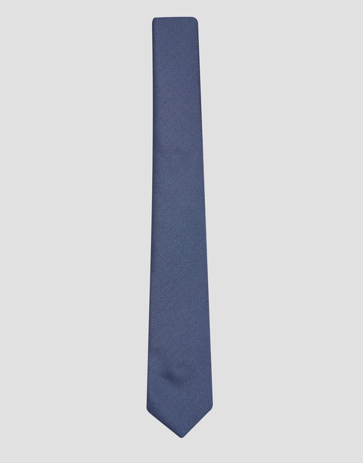 Asos Slim Tie In Blue - Blue