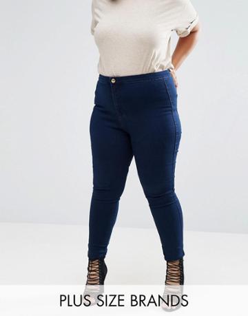 Missguided Plus Skinny Jegging - Blue