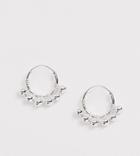 Kingsley Ryan Sterling Silver Ball Detail Hoop Earrings