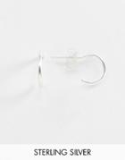 Asos Design Sterling Silver Mini Hoop Earrings