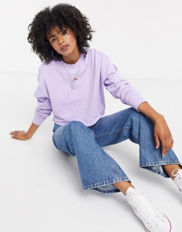 Topshop Chilli Pepper Sweatshirt In Purple